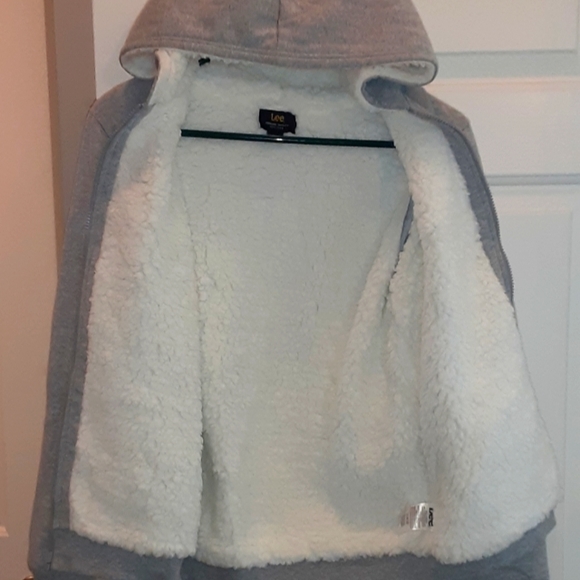 Lee Zip Up Hooded Sweatshirt Size (L 14/16) - Picture 5 of 16